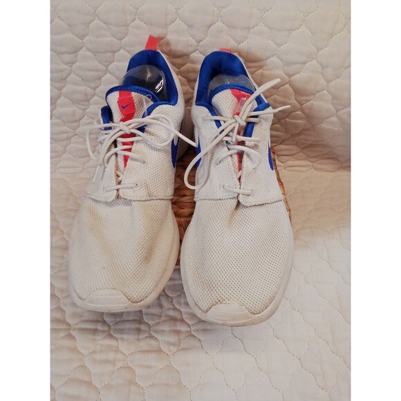 Man's Nike White Tennis Shoes Size 12 Some Wear See Pnotos - Picture 4 of 14